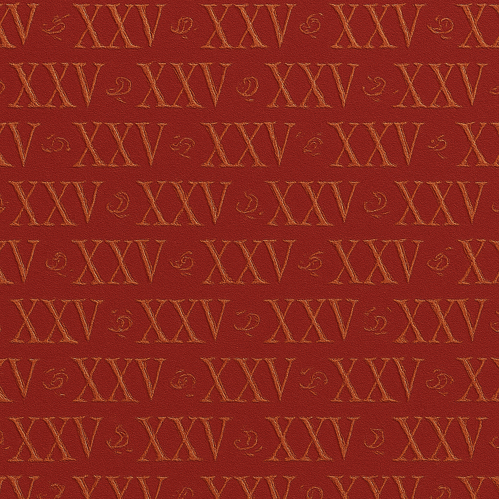 Proprietary Xaviv XXV monogram pattern, showcasing luxury Swiss watch branding, refined geometric design, and high-end craftsmanship